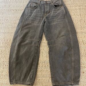 We The Free Charcoal Free People Relaxed barrel Jeans